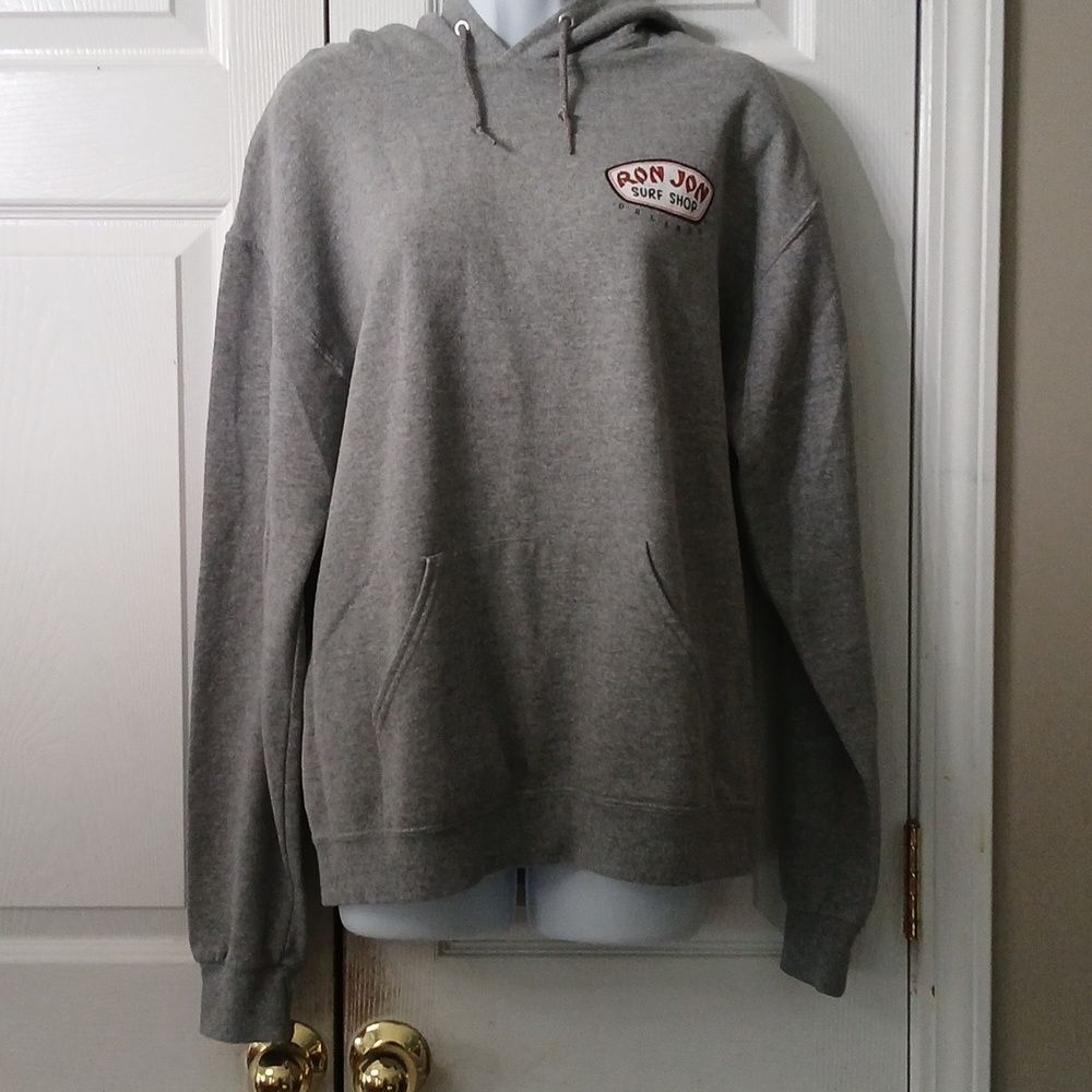 Ron Jon Surfboard Surf Shop Orlando gray hoodie Sz M EUC worn once